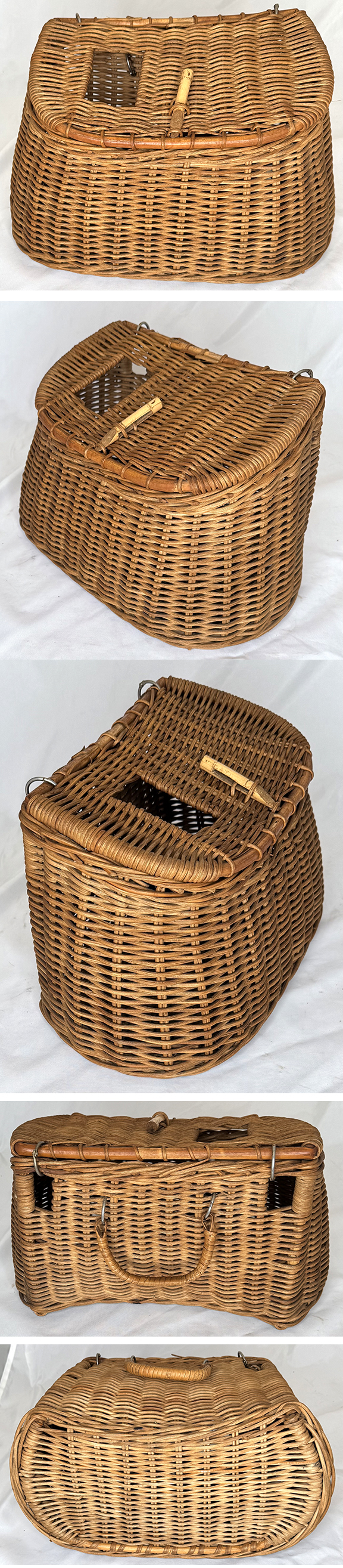 1940'S ASIAN WICKER FISHING CREEL!