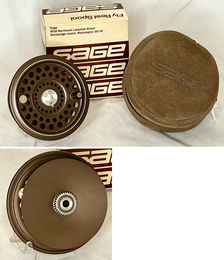 SAGE 508  FLY REEL BY HARDY BROS. ENGLAND W/REEL POUCH!