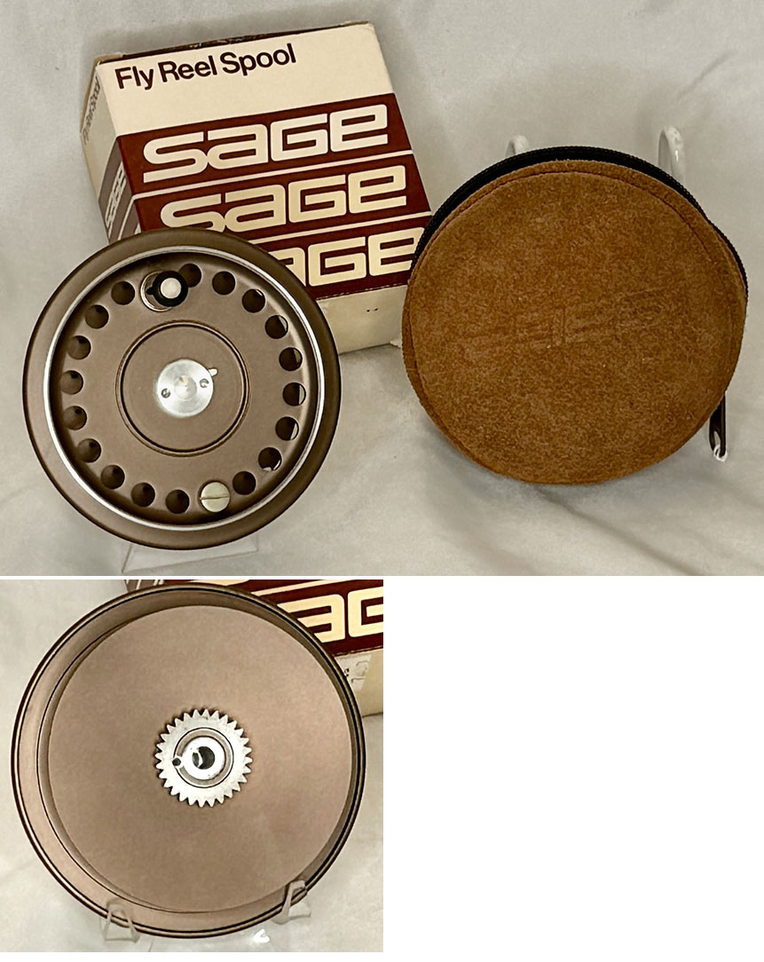 SAGE 508 SPARE SPOOL BY HARDY BROS. ENGLAND W/REEL POUCH!